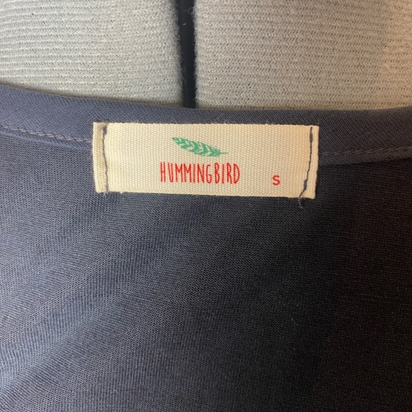 Black Modal Fiber tank by Hummingbird. Criss cross design. - Picture 8 of 10